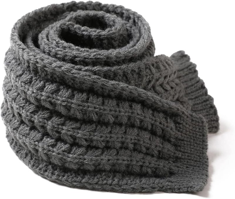 BEARUN Kids Knitted Scarf Winter Fashion Solid Color Toddler Baby Warm Scarves Wrap Neck Warmer for Girls Boys - Image 2